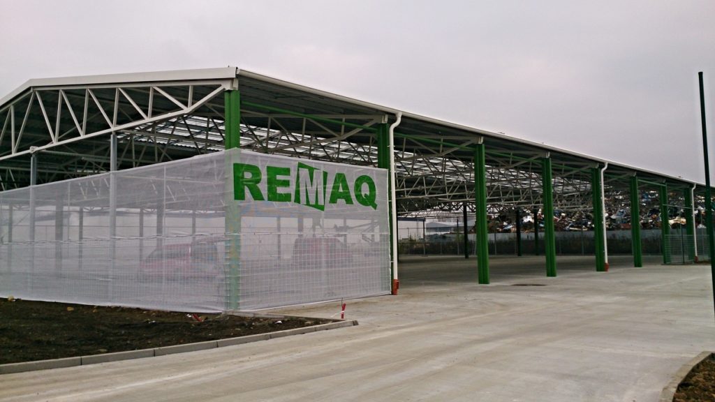 Jako generální dodavatel jsme realizovali Přístřešek REMAQ 4 v Otrokovicích pro společnost TOMA a.s.