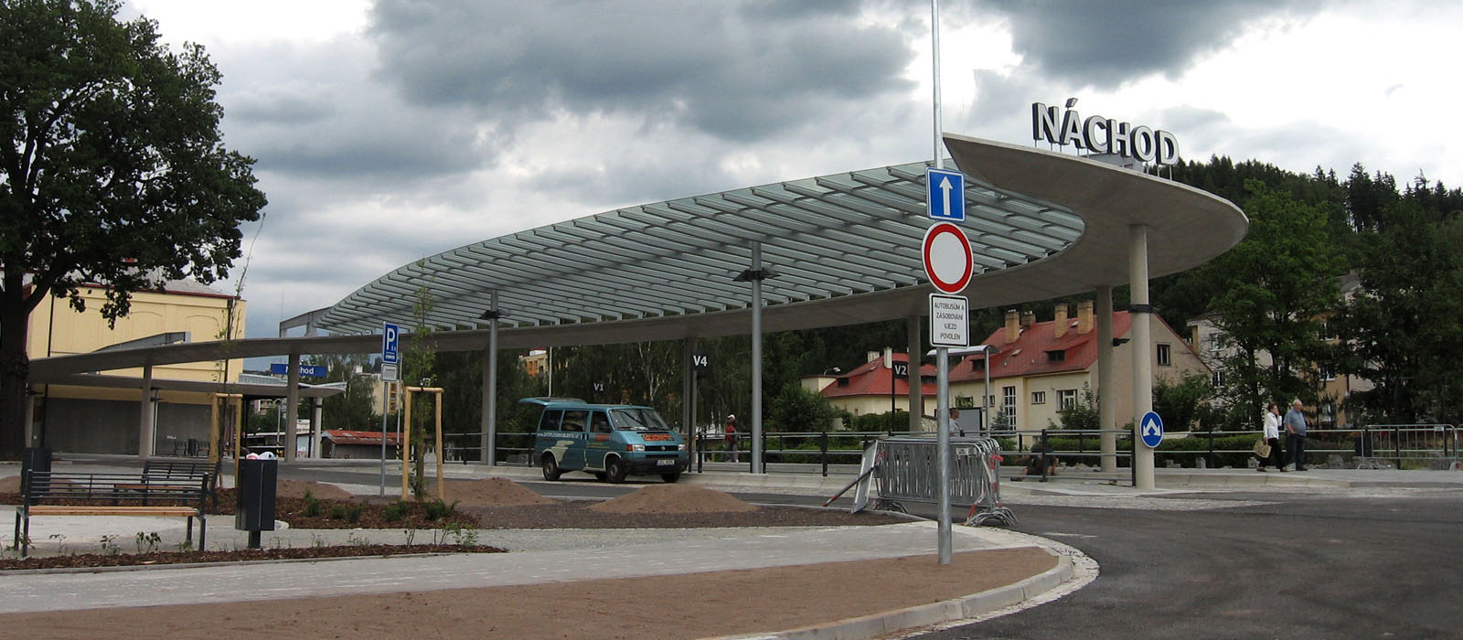 Realizace autobusového nádraží v Náchodě